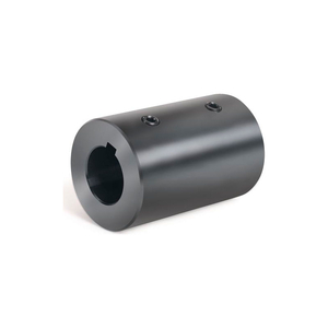 SET SCREW COUPLING W/KEYWAY, 1-3/4", BLACK OXIDE STEEL WITH KEYWAY by Climax Metal Products