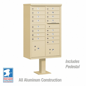 CLUSTER BOX UNIT SANDSTONE 18 DOORS by Salsbury Industries