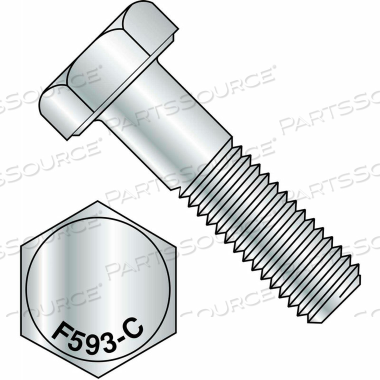 1/4-20X2 HEX CAP SCREW 18 8 STAINLESS STEEL, PKG OF 100 