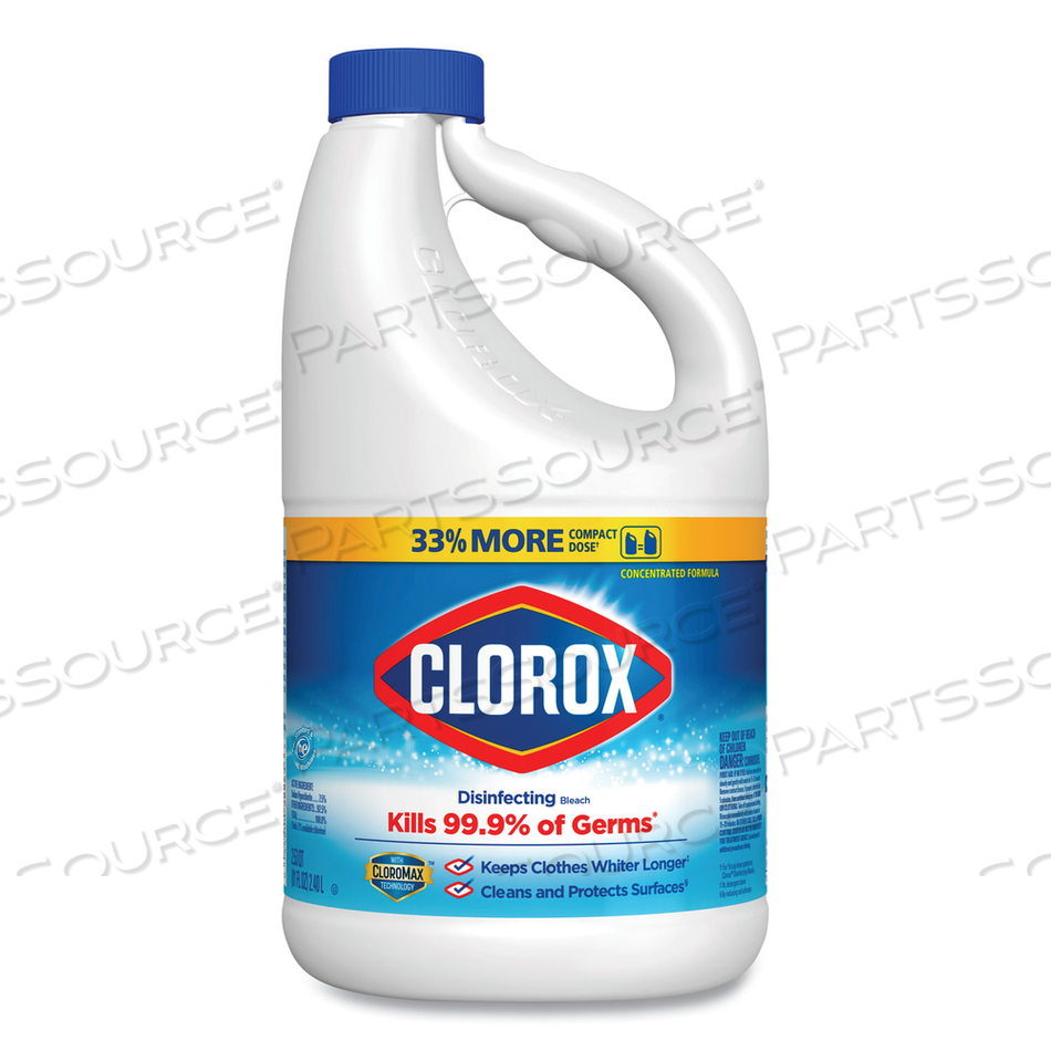 REGULAR BLEACH WITH CLOROMAX TECHNOLOGY, 81 OZ BOTTLE by Clorox