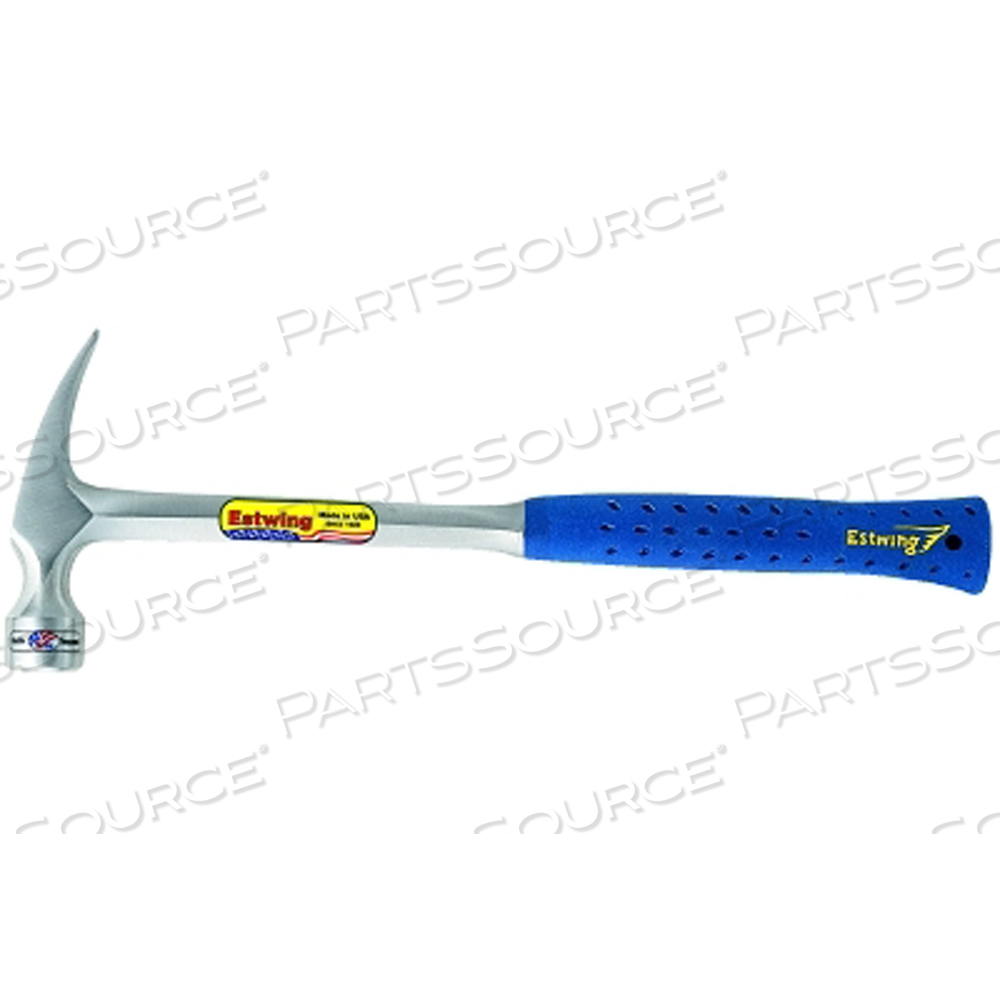 FRAMING HAMMER, STEEL HEAD, STRAIGHT NYLON/STEEL HANDLE, 16 IN, 22 OZ HEAD, MILLED FACE by Estwing FRAMING HAMMER, STEEL HEAD, STRAIGHT NYLON/STEEL HANDLE, 16 IN, 22 OZ HEAD, MILLED FACE by Estwing