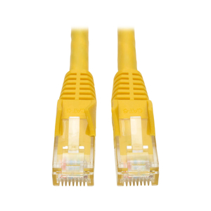 ETHERNET CABLE, CAT6 GIGABIT SNAGLESS MOLDED (UTP), RJ45 M/M, YELLOW, ROUND, 6 FT by Tripp Lite