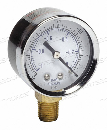 GAUGE-VAC GAST 1/4 NPT SP AA640 by Gast Manufacturing, Inc.