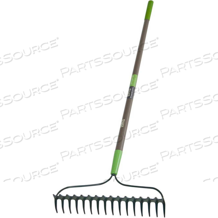 16-TINE DOUBLE PLAY BOW RAKE WI/FIBERGLASS HANDLE by The AMES Companies, Inc. 16-TINE DOUBLE PLAY BOW RAKE WI/FIBERGLASS HANDLE by The AMES Companies, Inc.