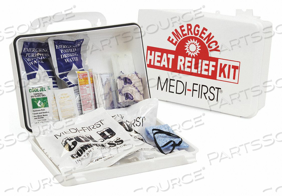 HEAT RELIEF KIT HELPS LOWER BODY TEMP. by Medique
