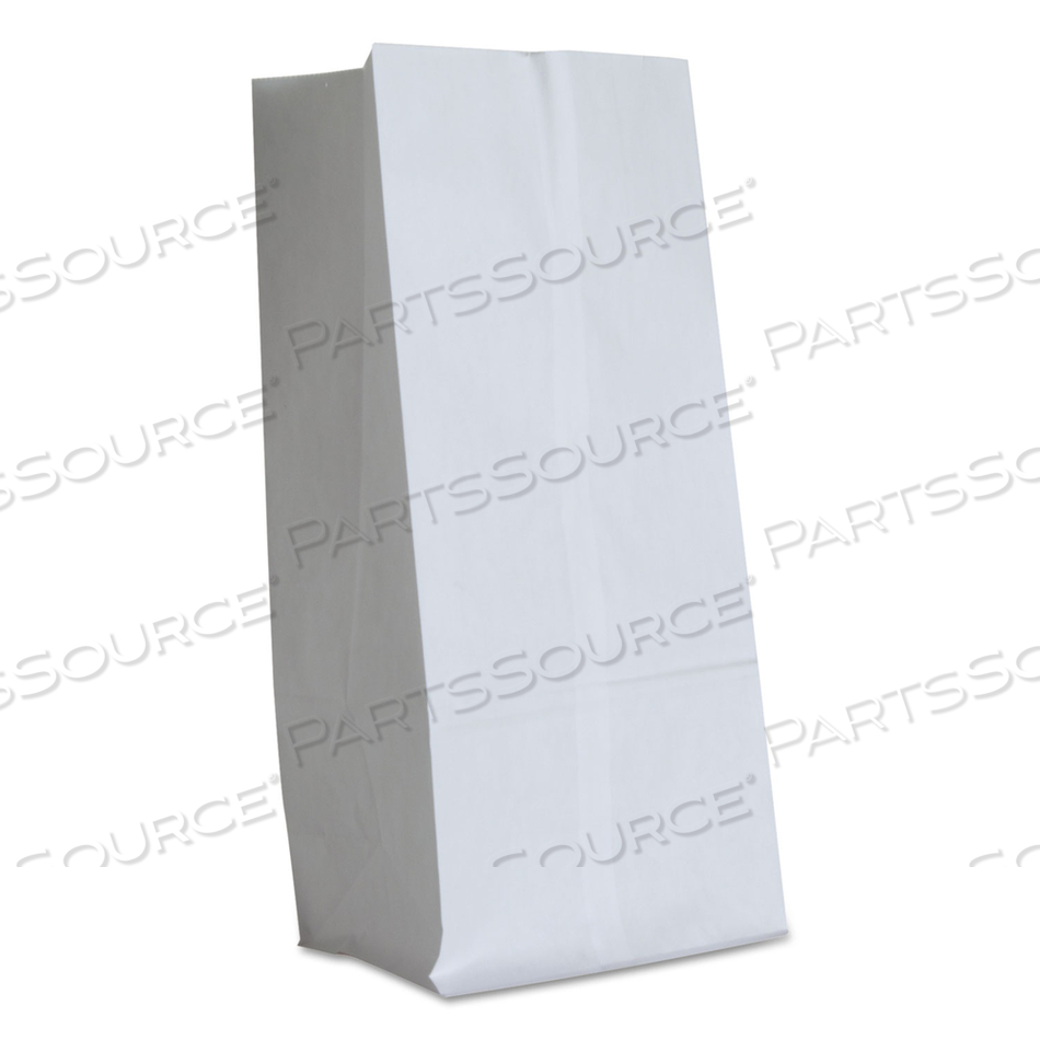 GROCERY BAG, 7 3/4 IN WD, 4 7/8 IN DP, 16 IN HT, 16#, 40 LB BASIS WT, WHITE by AJM Packaging Corporation