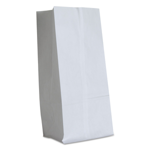 GROCERY PAPER BAGS, 40 LB CAPACITY, #16, 7.75" X 4.81" X 16", WHITE, 500 BAGS by AJM Packaging Corporation