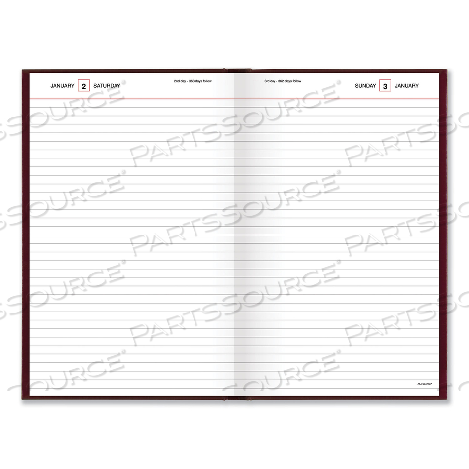 STANDARD DIARY DAILY DIARY, 2023 EDITION, WIDE/LEGAL RULE, RED COVER, 12 X 7.75, 200 SHEETS by At-A-Glance STANDARD DIARY DAILY DIARY, 2023 EDITION, WIDE/LEGAL RULE, RED COVER, 12 X 7.75, 200 SHEETS by At-A-Glance