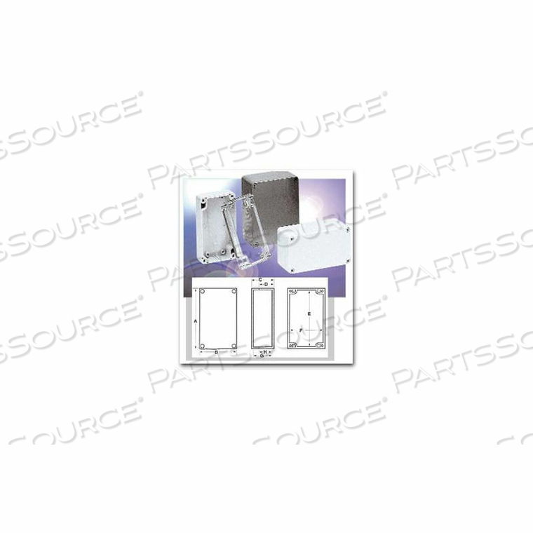 PN-1344-C NEMA 4X - PN SERIES BOX 14.17" L X 7.87" W X 5.91" H CLEAR - MIN QTY 2 