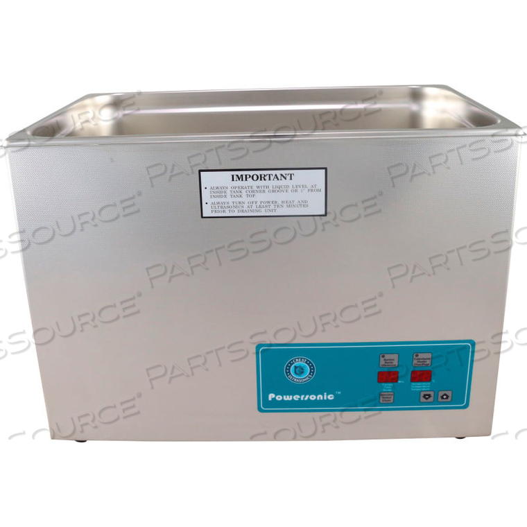 ULTRASONIC TABLE TOP PART CLEANING SYSTEM - DIGITAL TIMER/HEAT, 7 GAL, 45 KHZ, 230V by Crest Ultrasonics