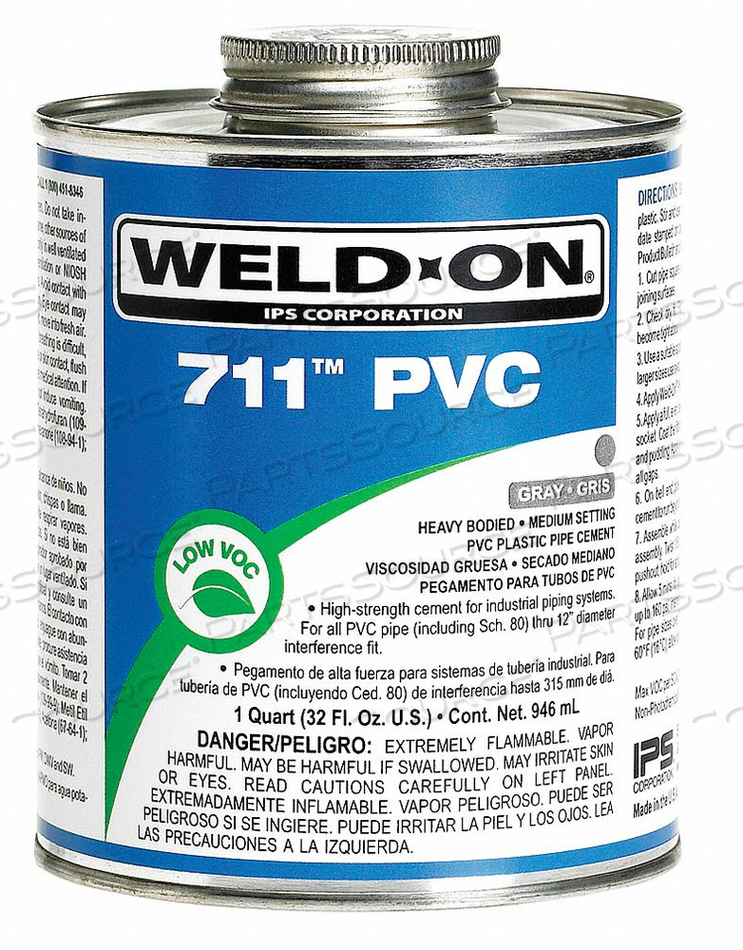 PIPE CEMENT GRAY 32 OZ PVC by Weld-On
