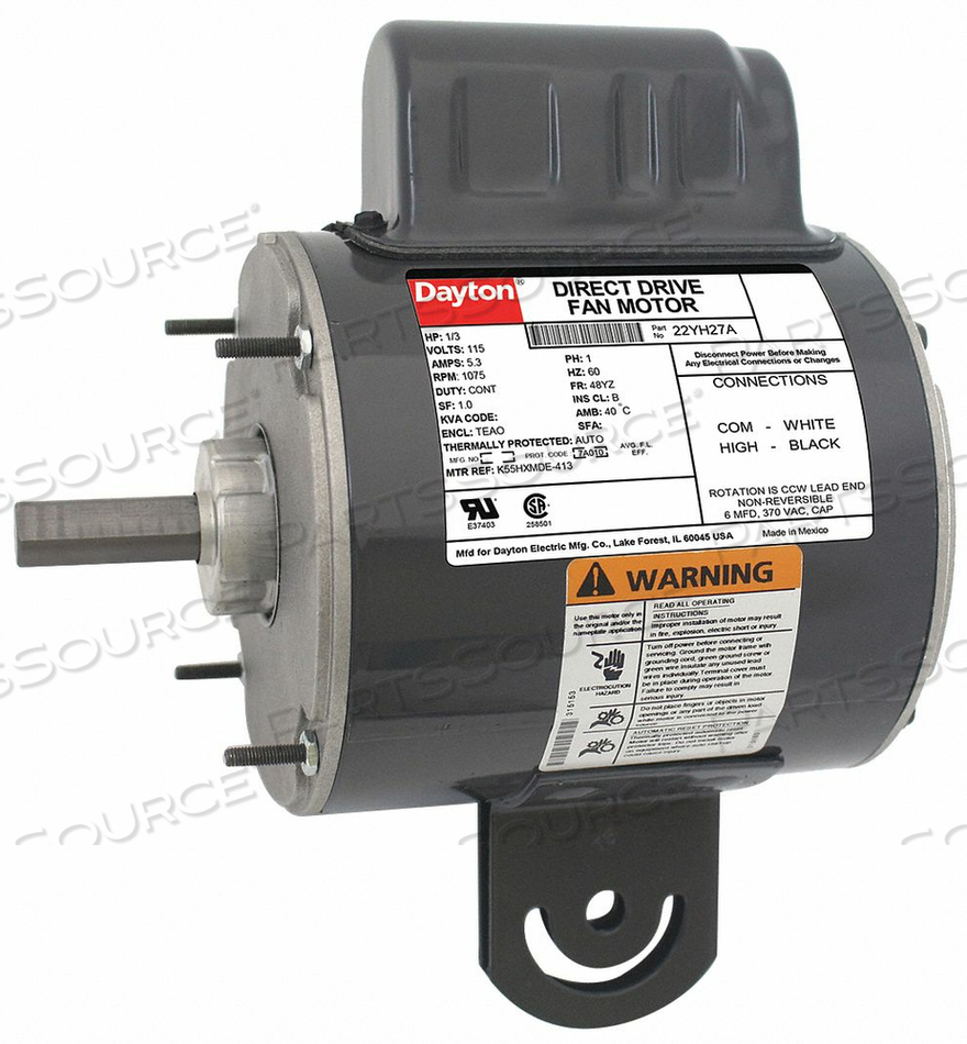 MOTOR by DAYTON ELECTRIC MANUFACTURING CO MOTOR by DAYTON ELECTRIC MANUFACTURING CO