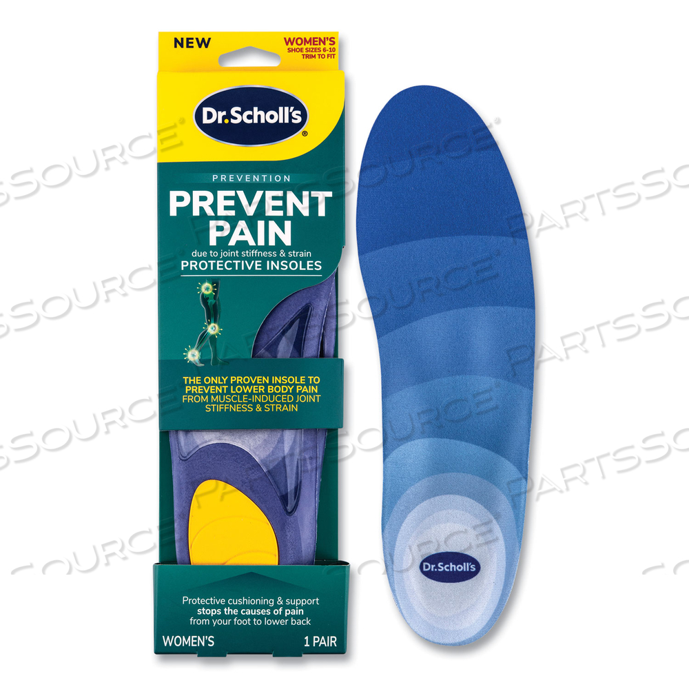 PREVENT PAIN PROTECTIVE INSOLES FOR WOMEN, WOMEN'S SIZE 6 TO 10, PURPLE by Dr. Scholl's