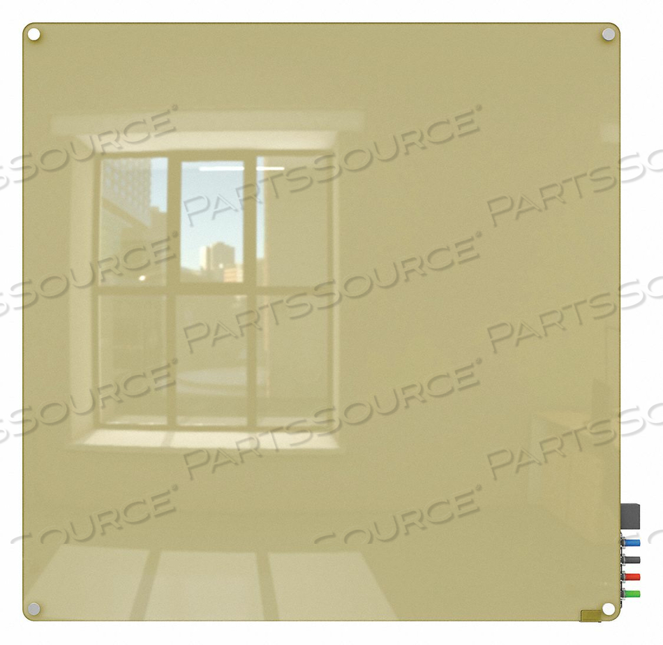 DRY ERASE BOARD NON-MAGNETIC GLASS 48 W by Ghent