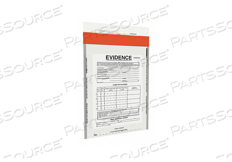 CHAIN OF CUSTODY BAG 16INLX12INW PK500 by Ampac CHAIN OF CUSTODY BAG 16INLX12INW PK500 by Ampac