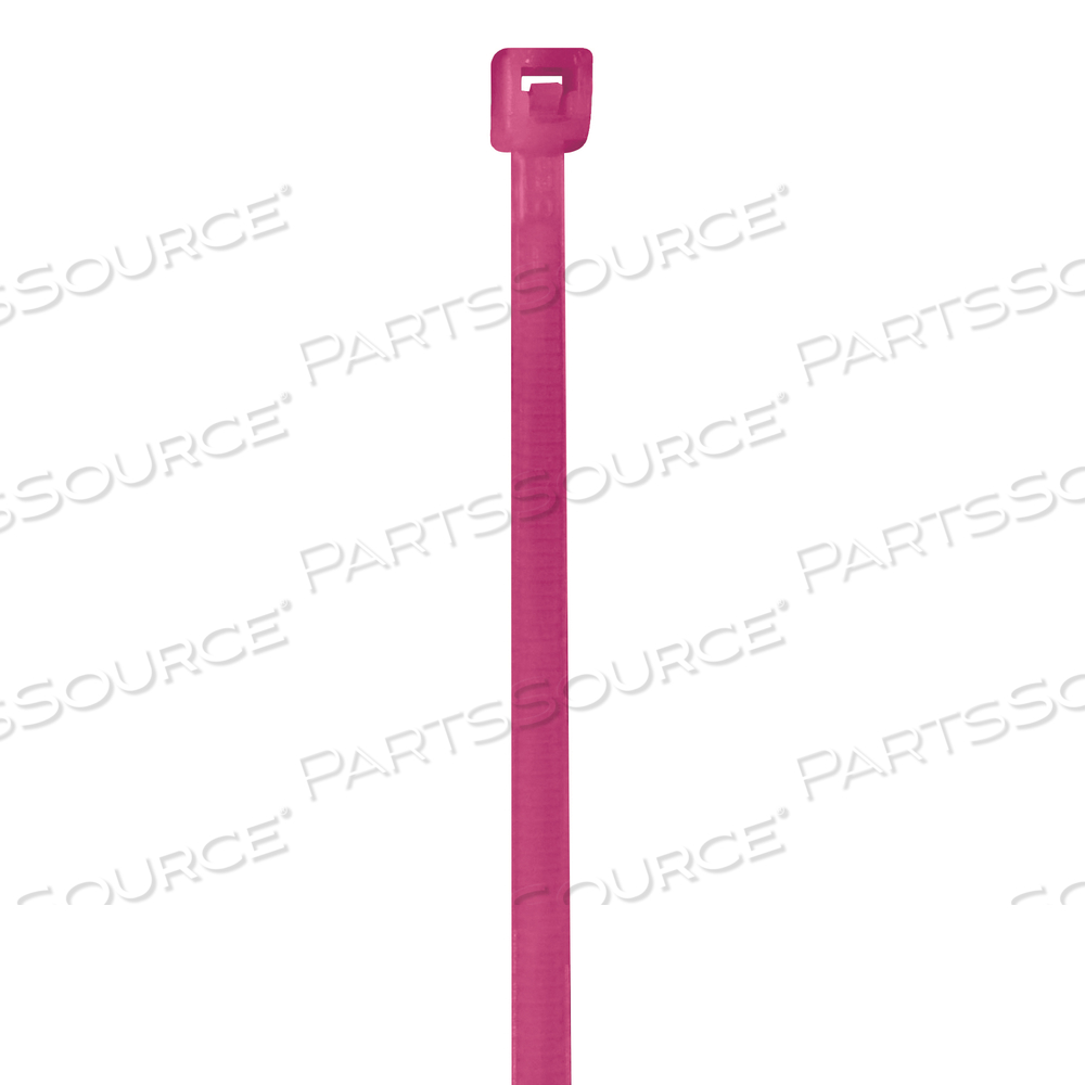 4IN L 18LB FLUORESCENT PINK CABLE TIE by BOX Partners (Box Acquisitions, LLC)