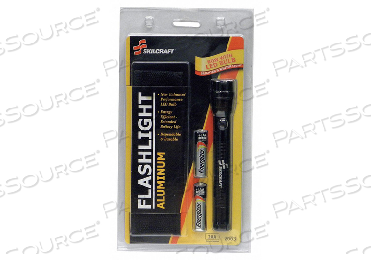 GENERAL PURPOSE FLASHLIGHT LED SILVER AA by Ability One GENERAL PURPOSE FLASHLIGHT LED SILVER AA by Ability One