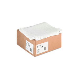 RECTANGULAR TABLECOVER, 54"W X 108"L, PAPER W/PLASTIC LINER, WHITE, 20/CARTON by Tatco