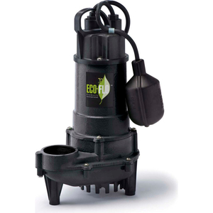 SUBMERSIBLE SUMP PUMP, CAST IRON, 3/4 HP, 6000 GPH by Eco Flo Products Inc