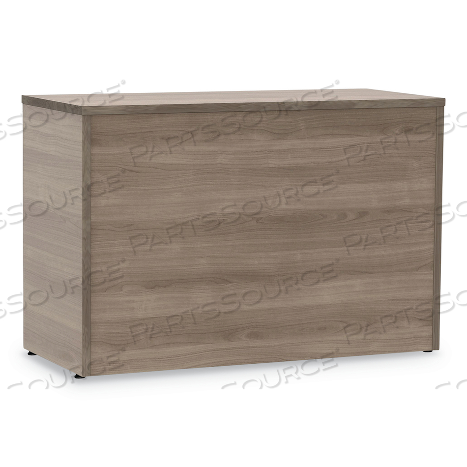 URBAN 36" CREDENZA, BOTTOM PEDESTAL, 35.25W X 15.25D X 23.75H, NATURAL WALNUT by Linea Italia Inc