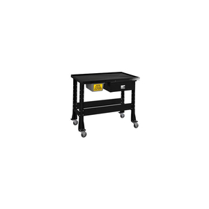 STANDARD TEAR-DOWN/FLUID CONTAINMENT BENCH-PORTABLE, 48"W X 32"D-GLOSS BLACK by Shure Incorporated