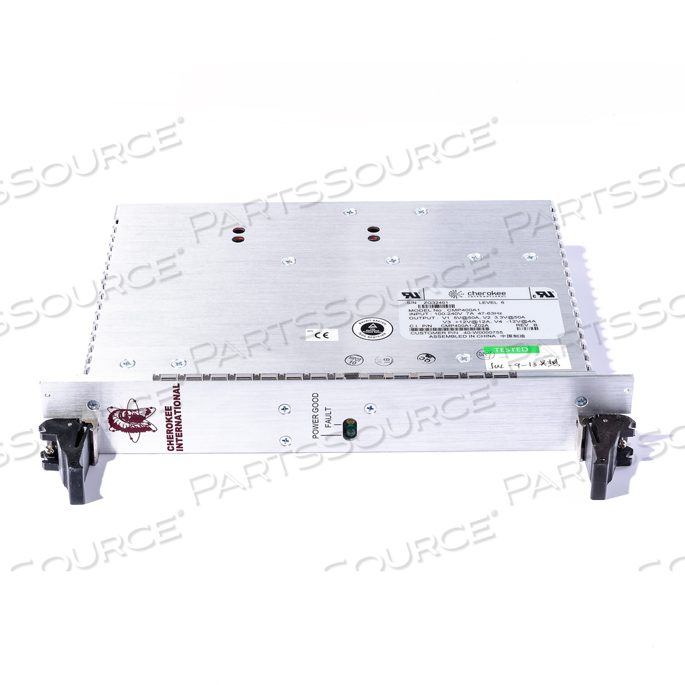 400W QUAD OUTPUT 6U X 8HP CPCI POWER SUPPLY by GE Healthcare