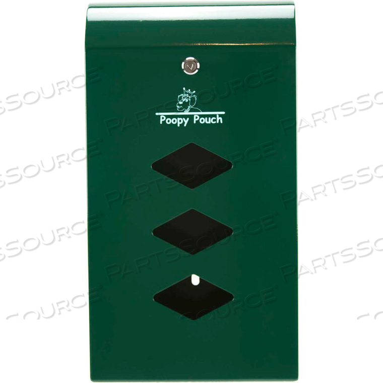 POOPY POUCH STEEL PET WASTE BAG DISPENSER FOR ROLLED BAGS, MONARCH by Crown Products