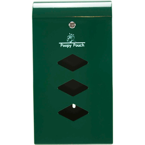 POOPY POUCH STEEL PET WASTE BAG DISPENSER FOR ROLLED BAGS, MONARCH by Crown Products