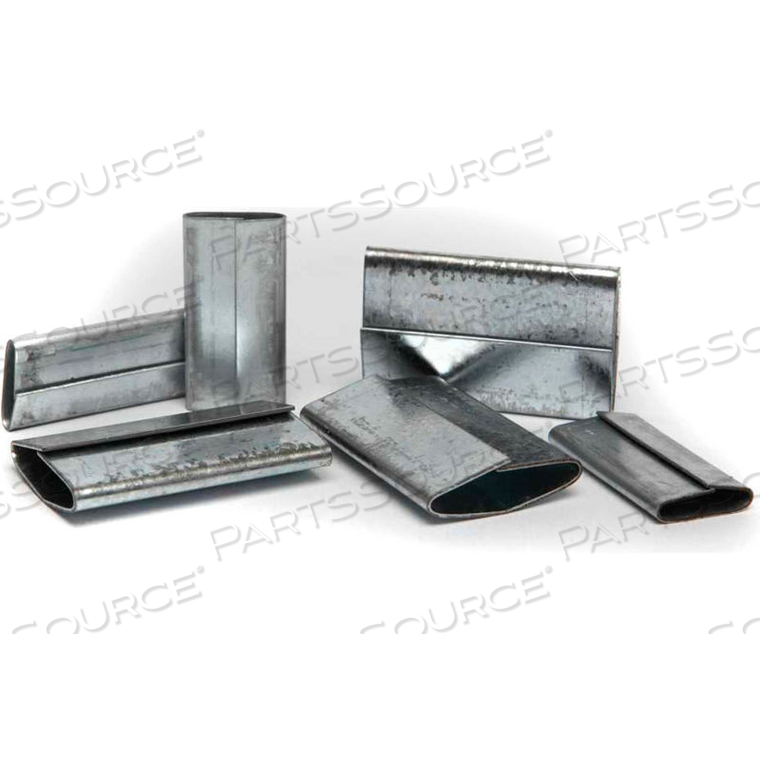 3/4" OVERLAP PUSH TYPE SEAL FOR STEEL - 2,000 PACK by Independent Metal Strap Co. 3/4" OVERLAP PUSH TYPE SEAL FOR STEEL - 2,000 PACK by Independent Metal Strap Co.