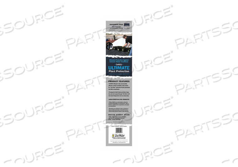 PLANT PROTECTION FABRIC, 3 FT OVERALL WD, 250 FT OVERALL LG, POLYPROPYLENE by DeWitt