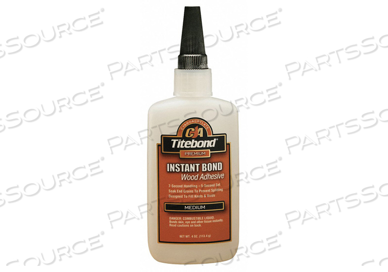 INSTANT ADHESIVE 4 OZ. CLEAR by Titebond INSTANT ADHESIVE 4 OZ. CLEAR by Titebond