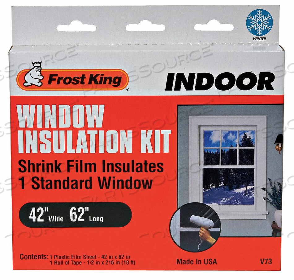 SHRINK WINDOW KIT INDOOR 42 X 62 IN by Thermwell Products Co., Inc. SHRINK WINDOW KIT INDOOR 42 X 62 IN by Thermwell Products Co., Inc.