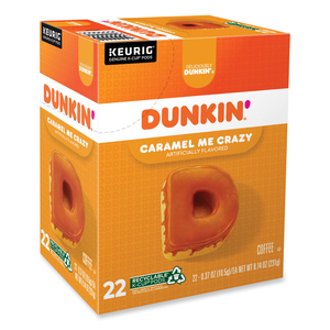 K-CUP PODS, CARAMEL ME CRAZY, 22/BOX by Dunkin Donuts