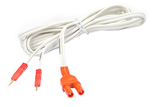 CABLE 96IN SHROUDED LEAD RED CONNECTORS by Dynatronics