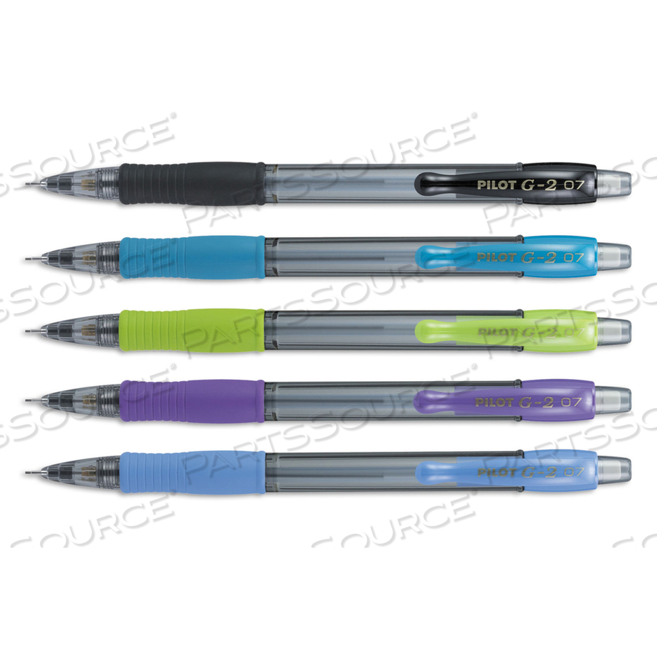G2 MECHANICAL PENCIL, 0.7 MM, HB (#2.5), BLACK LEAD, ASSORTED BARREL COLORS by Pilot G2 MECHANICAL PENCIL, 0.7 MM, HB (#2.5), BLACK LEAD, ASSORTED BARREL COLORS by Pilot
