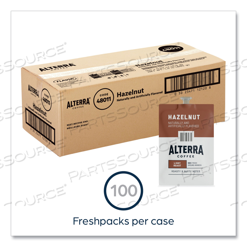 ALTERRA HAZELNUT COFFEE FRESHPACK, HAZELNUT, 0.23 OZ POUCH by FLAVIA