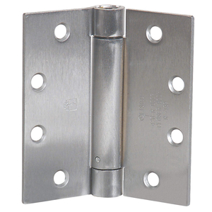 SPRING HINGE, FULL MORTISE MOUNTING, STEEL, CHROME, 4 IN OVERALL WD, 4 1/2 IN OVERALL HT by Approved Vendor SPRING HINGE, FULL MORTISE MOUNTING, STEEL, CHROME, 4 IN OVERALL WD, 4 1/2 IN OVERALL HT by Approved Vendor