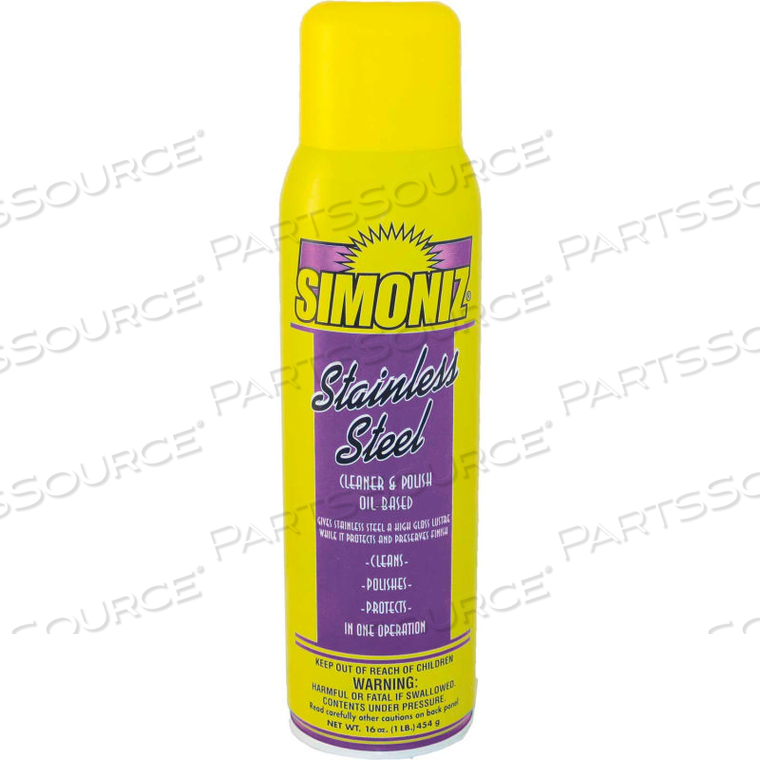 SWELL STAINLESS STEEL CLEANER, 20 OZ. AEROSOL CAN, 12 CANS by Simoniz USA