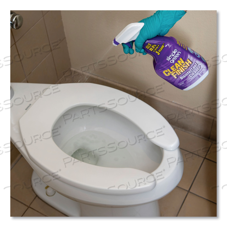 CLEAN FINISH DISINFECTANT CLEANER, HERBAL, 32 OZ SPRAY BOTTLE by Simple Green CLEAN FINISH DISINFECTANT CLEANER, HERBAL, 32 OZ SPRAY BOTTLE by Simple Green