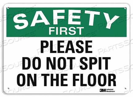 SAFETY SIGN REFLECTIVE ALUM 10INHX14INW by Lyle Signs Inc.