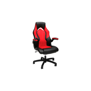 ESSENTIALS COLLECTION HIGH-BACK RACING STYLE BONDED LEATHER GAMING CHAIR, IN RED () by OFM Inc