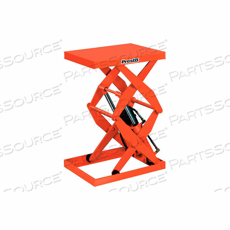 POWER DOUBLE SCISSOR LIFT TABLE - HAND CONTROL - 1000 LB. CAP. 