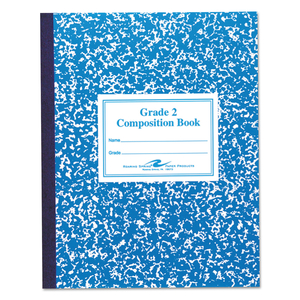 GRADE SCHOOL RULED COMPOSITION BOOK, MANUSCRIPT FORMAT, BLUE COVER, 9.75 X 7.75, 50 SHEETS by Roaring Spring Paper Products