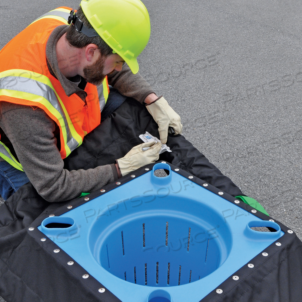 PIG HEAVY METAL CATCH BASIN FILTRATION INSERT SYSTEM - LARGE by New Pig Corporation PIG HEAVY METAL CATCH BASIN FILTRATION INSERT SYSTEM - LARGE by New Pig Corporation
