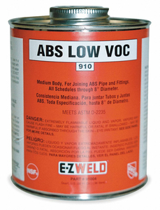 CEMENT 16 OZ BLACK ABS by E-Z Weld