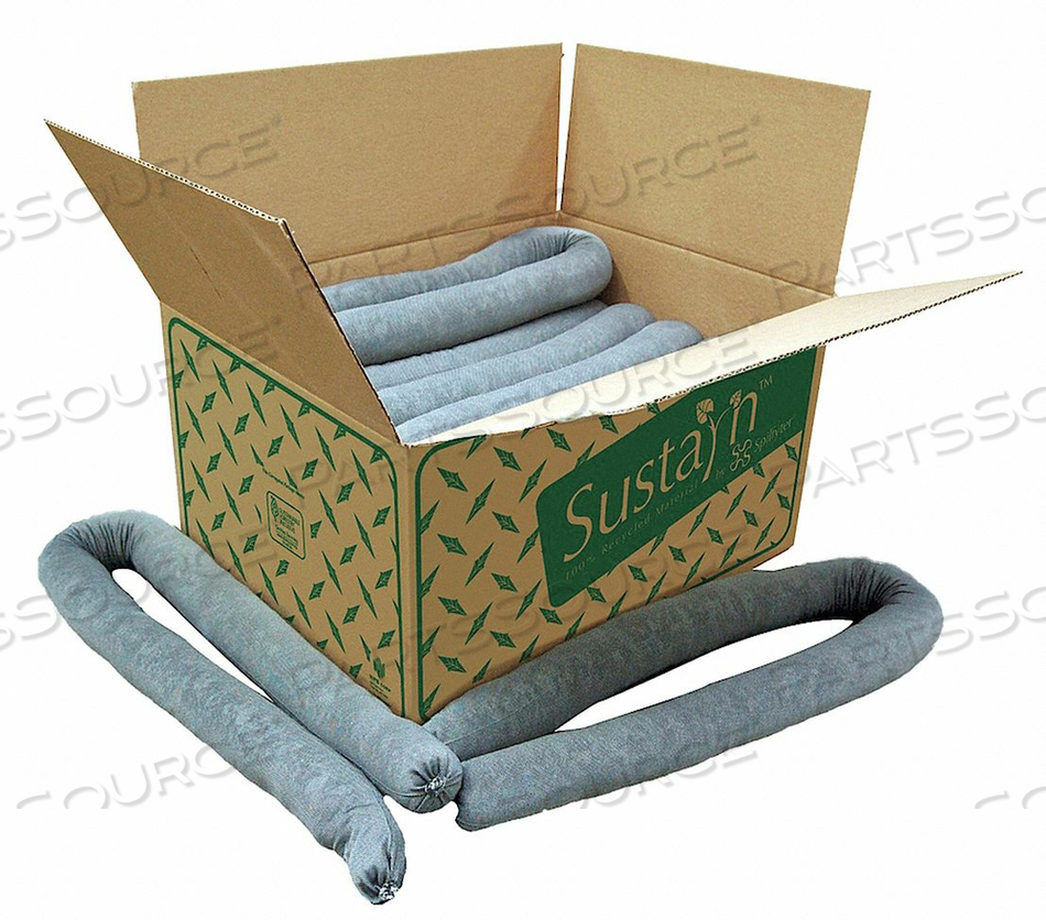 ABSORBENT SOCK UNIVERSAL 10 FT L PK6 by Spilfyter ABSORBENT SOCK UNIVERSAL 10 FT L PK6 by Spilfyter