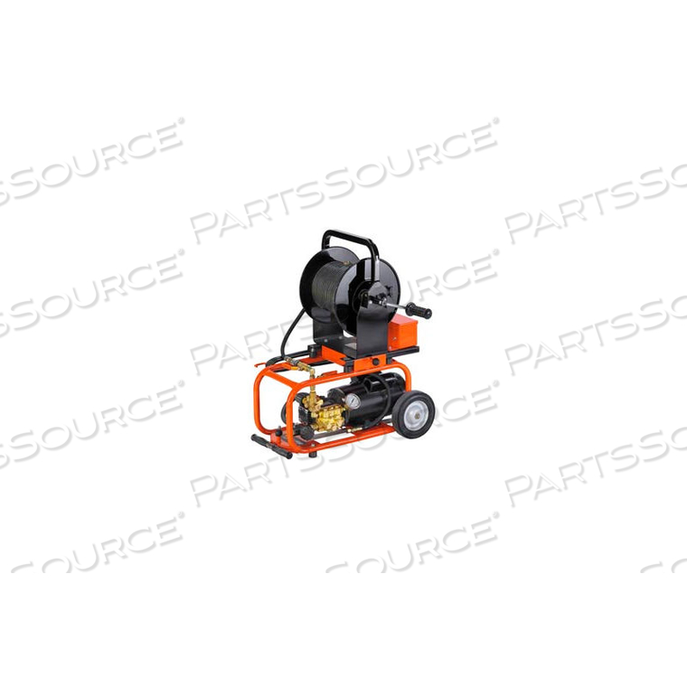 ELECTRIC WATER JET DRAIN W/150' X 1/4" HOSE, 75' X 1/8" HOSE & (2)NOZZLE SETS by General Wire Spring Comp