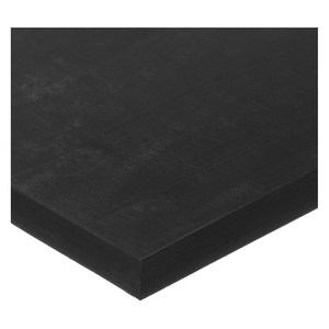 BUNA-N SHEET, STD, 18 IN X 36 IN, 1 IN THICK, 60A, ACRYLIC ADHESIVE BACKED, BLACK, SMOOTH by Approved Vendor