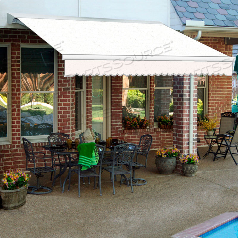 RETRACTABLE AWNING LEFT MOTOR 18'W X 11/16'H X 10'D OATMEAL 