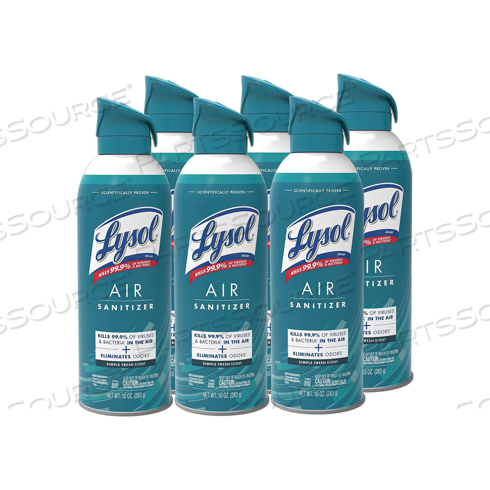 AIR SANITIZER SPRAY, SIMPLE FRESH, 10 OZ AEROSOL SPRAY by Lysol
